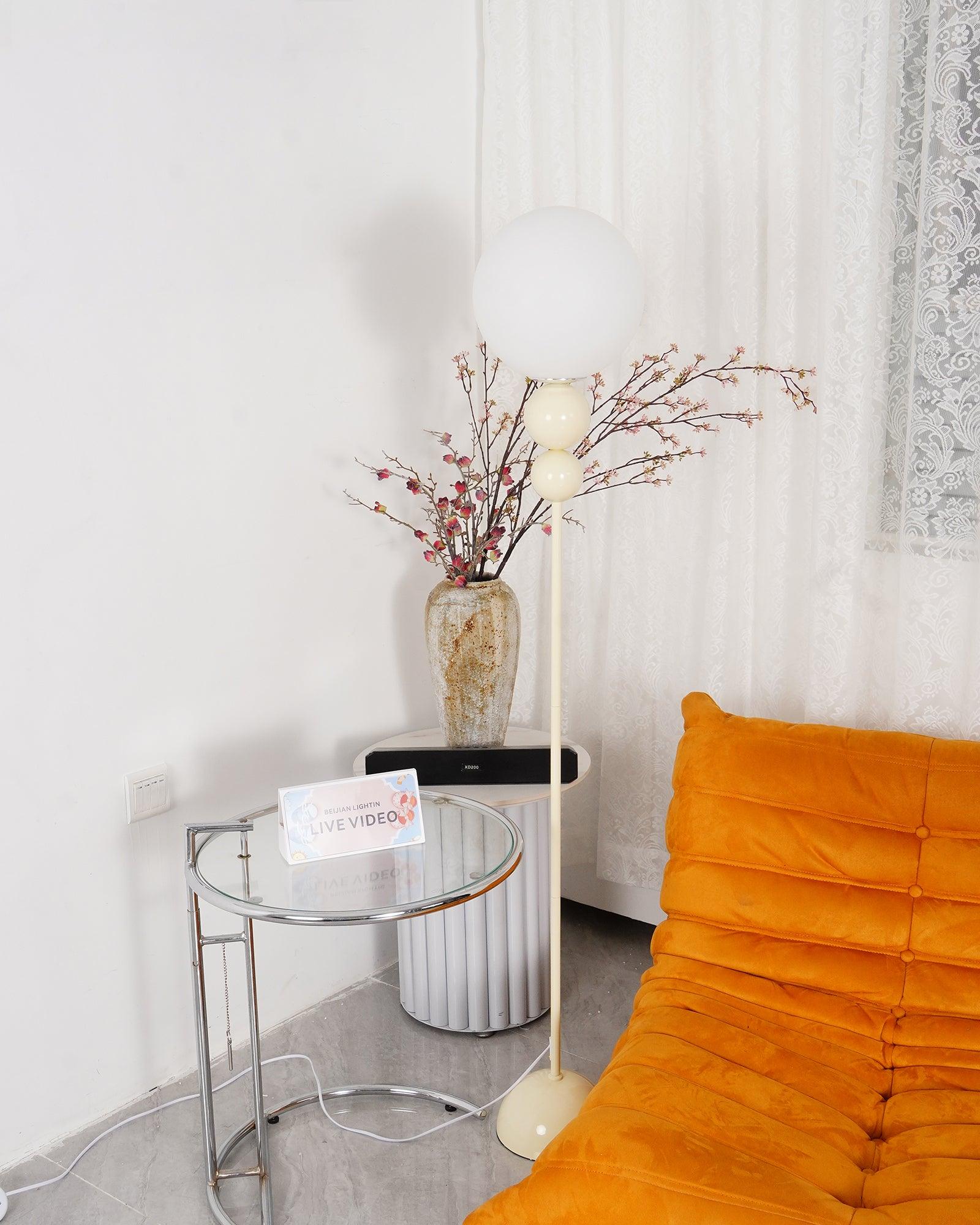 Marbelle | Lampa podłogowa retro o kulistym kształcie