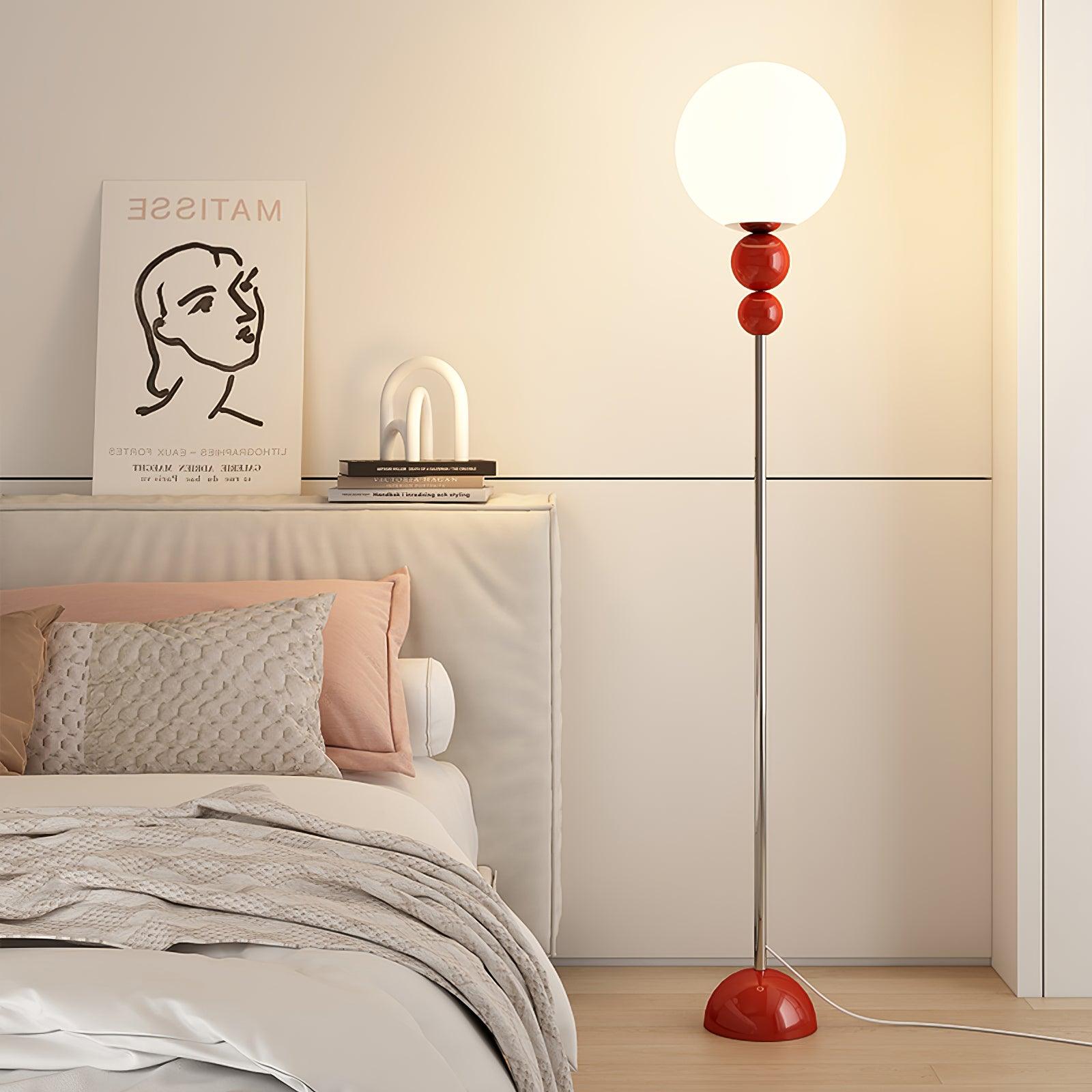 Marbelle | Lampa podłogowa retro o kulistym kształcie