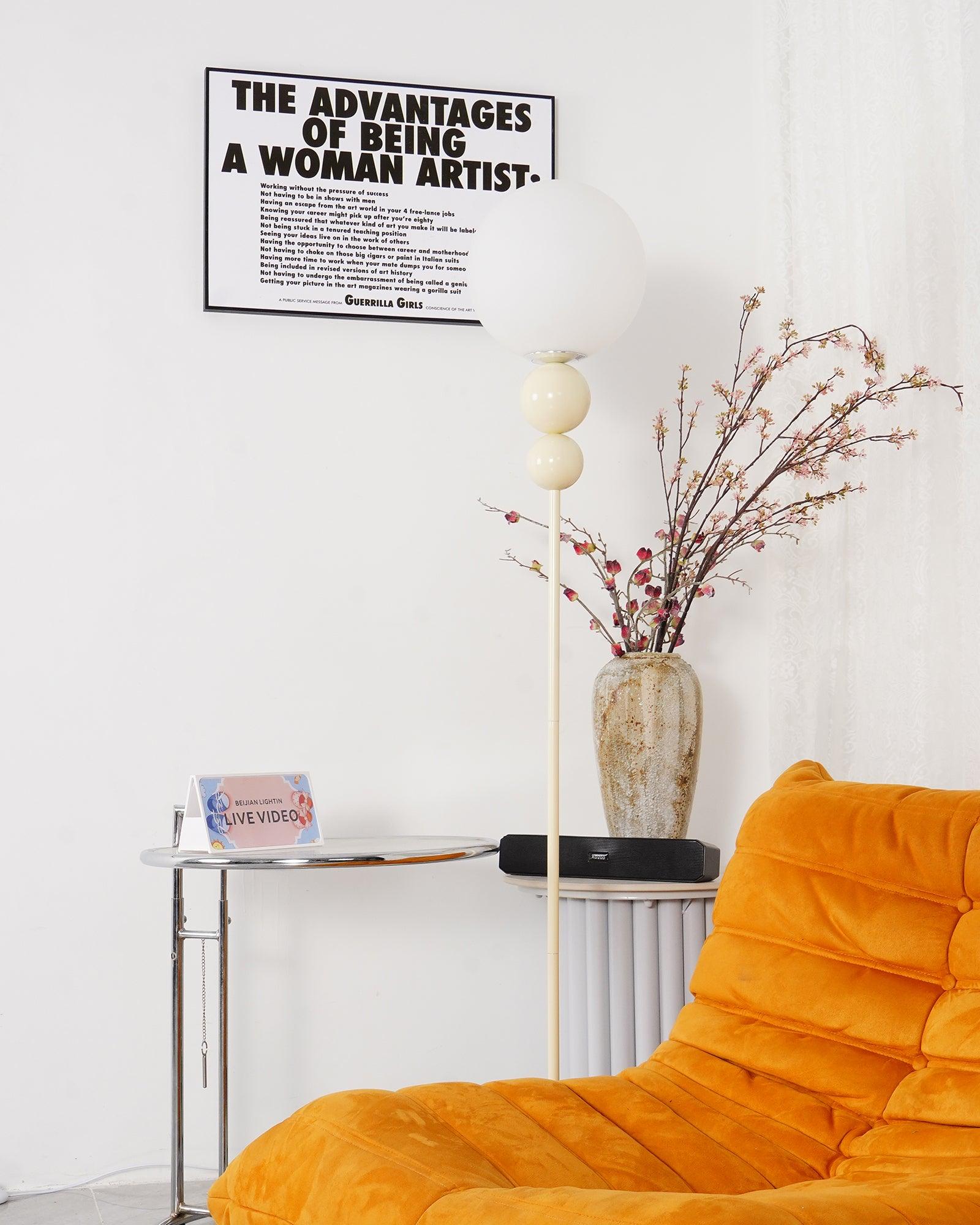 Marbelle | Lampa podłogowa retro o kulistym kształcie