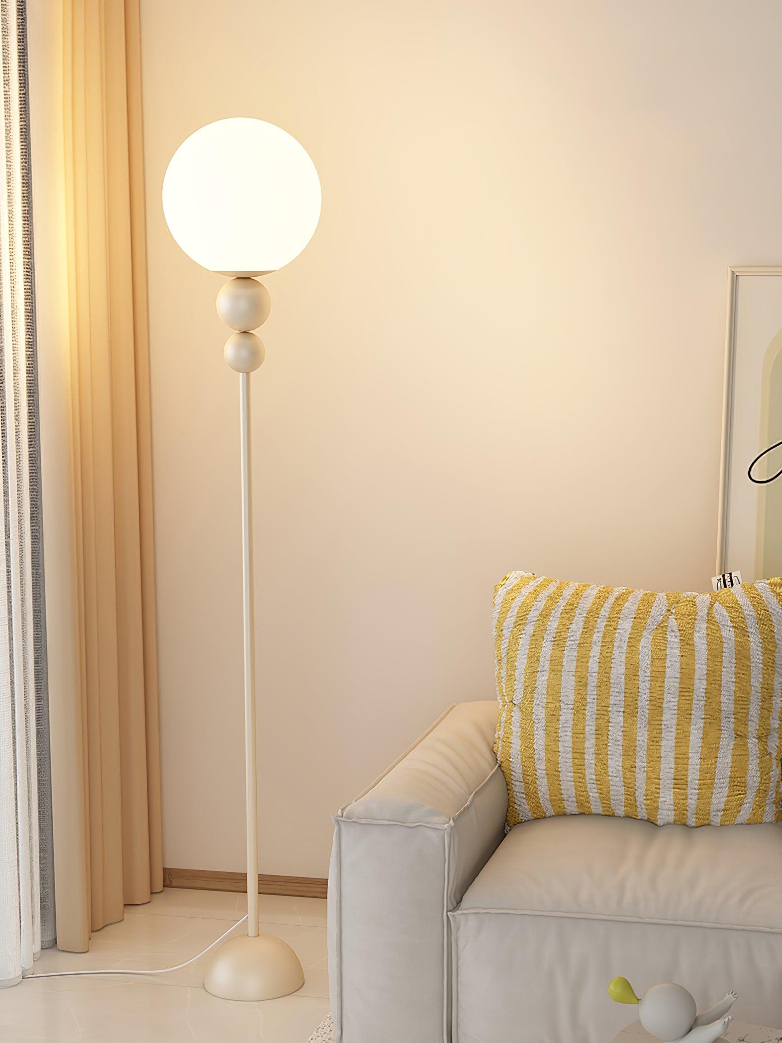 Marbelle | Lampa podłogowa retro o kulistym kształcie