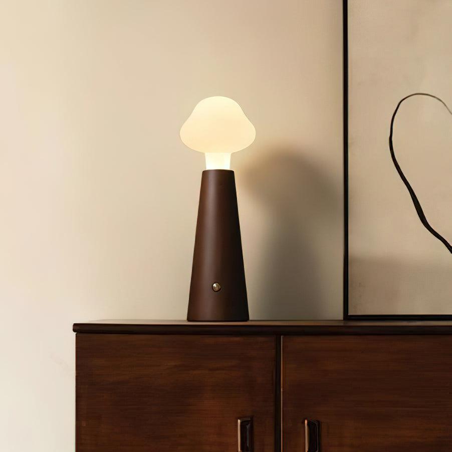 Mariel | Lampa stołowa z kloszem w kształcie grzyba