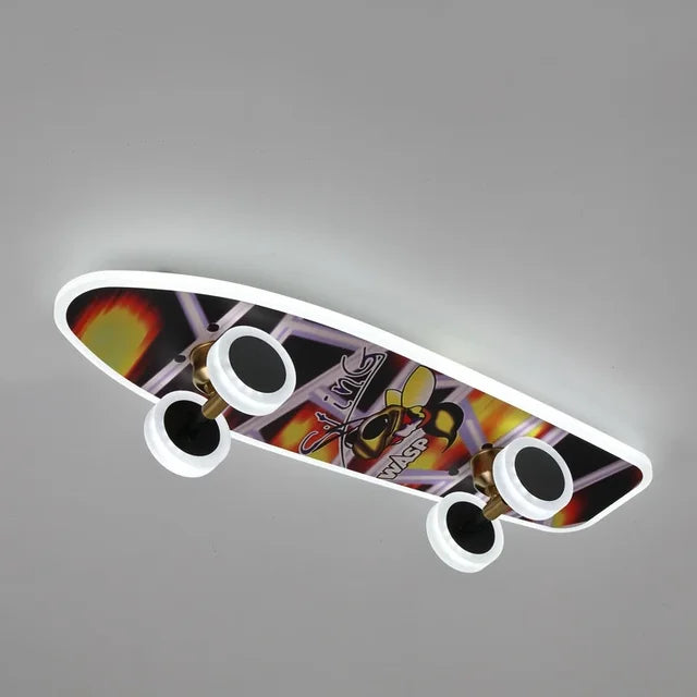 Lampa sufitowa LED | w stylu deskorolki