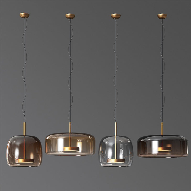 Auralis | Lampa wisząca z kloszem z przezroczystego szkła