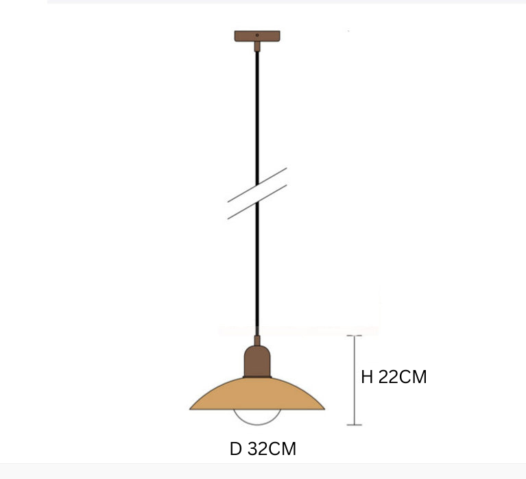 Lampa wisząca Macaron | Kolorowy szklany klosz w nowoczesnym stylu