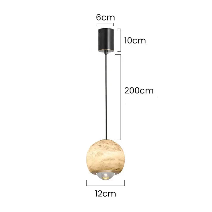 Calora | Lampa wisząca w okrągłym szklanym designie