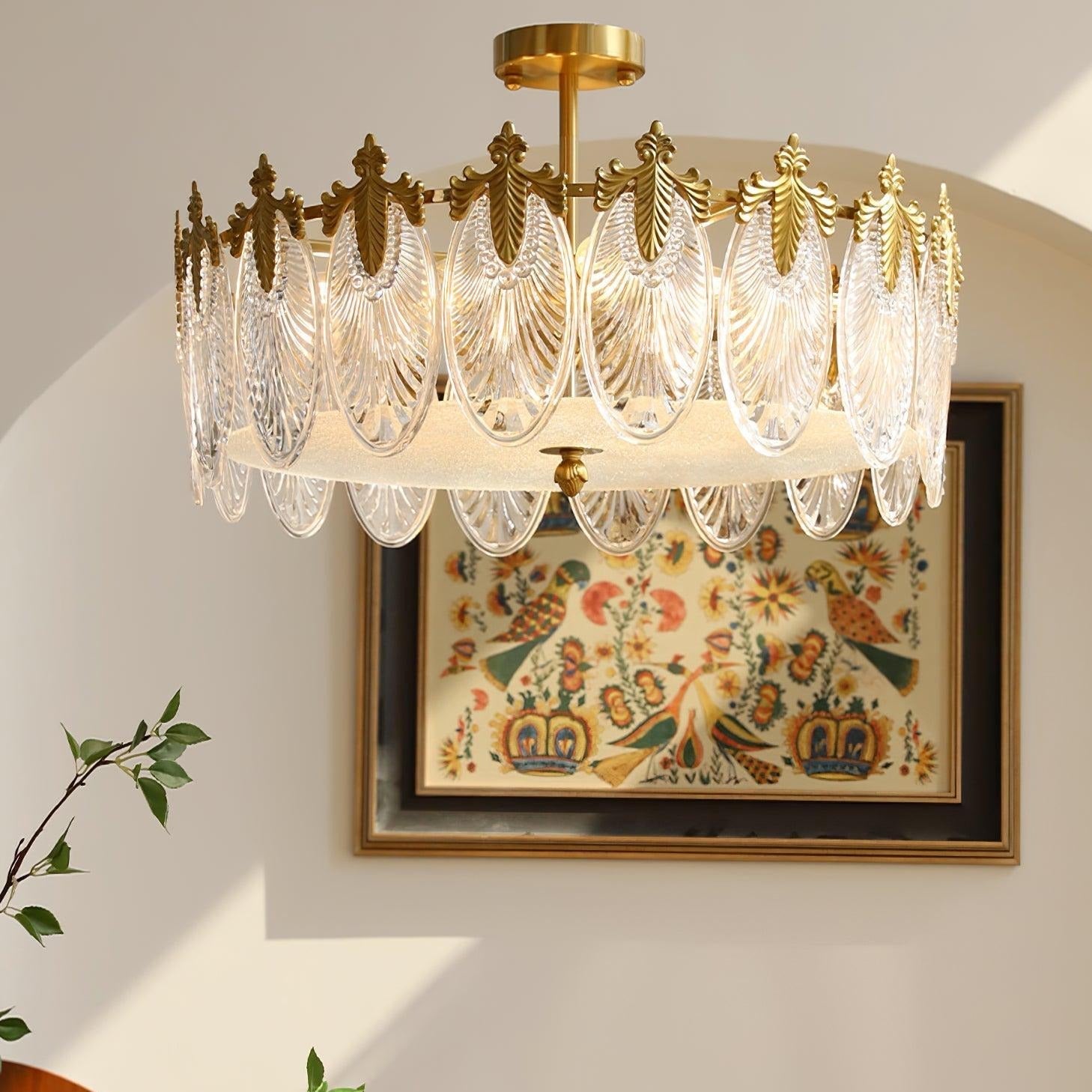 Velmira – lampy sufitowe LED z ozdobnymi elementami szklanymi