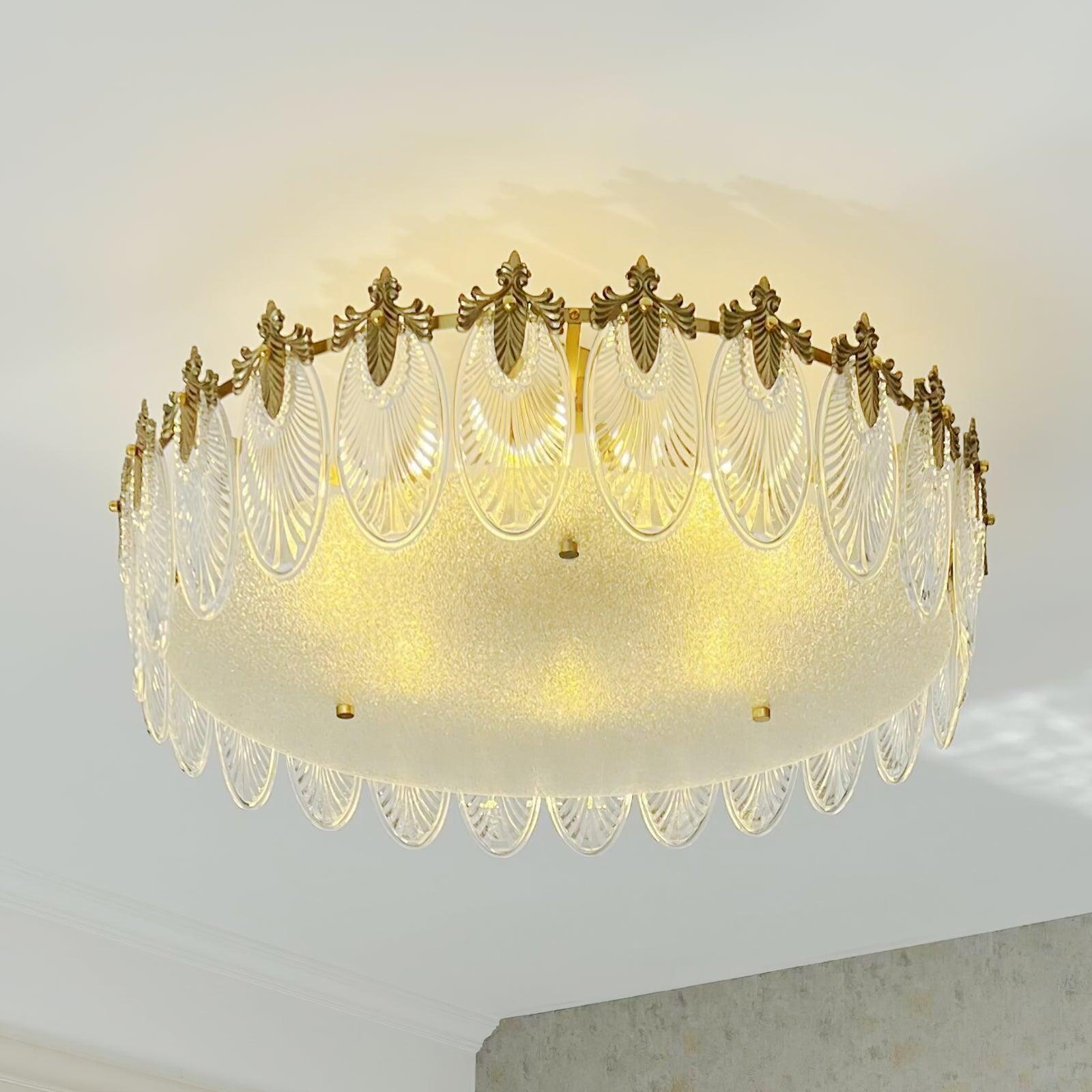 Velmira – lampy sufitowe LED z ozdobnymi elementami szklanymi