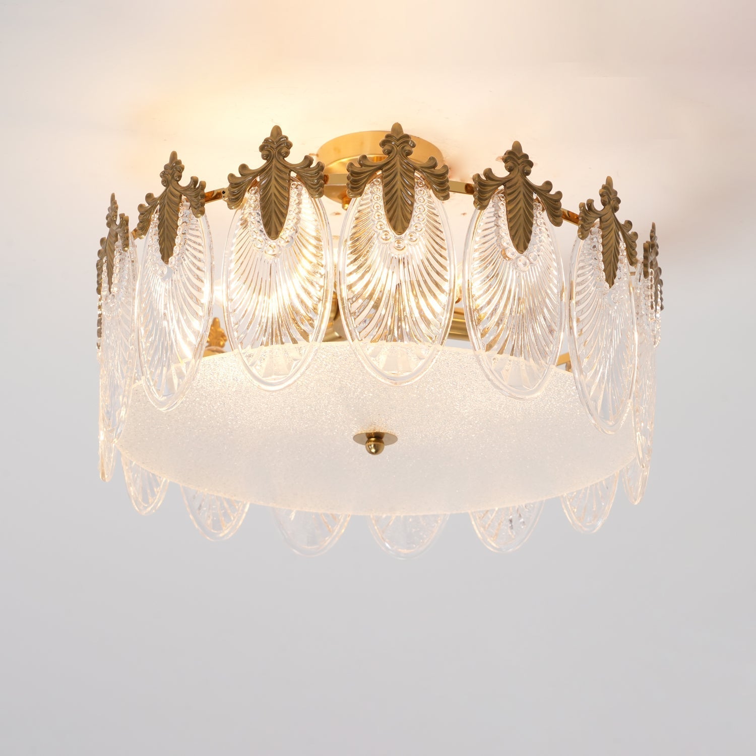 Velmira – lampy sufitowe LED z ozdobnymi elementami szklanymi