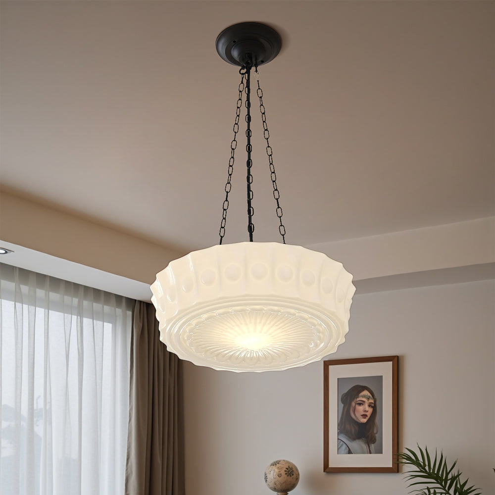 Veylora | lampa wisząca z dekoracyjnym szkłem