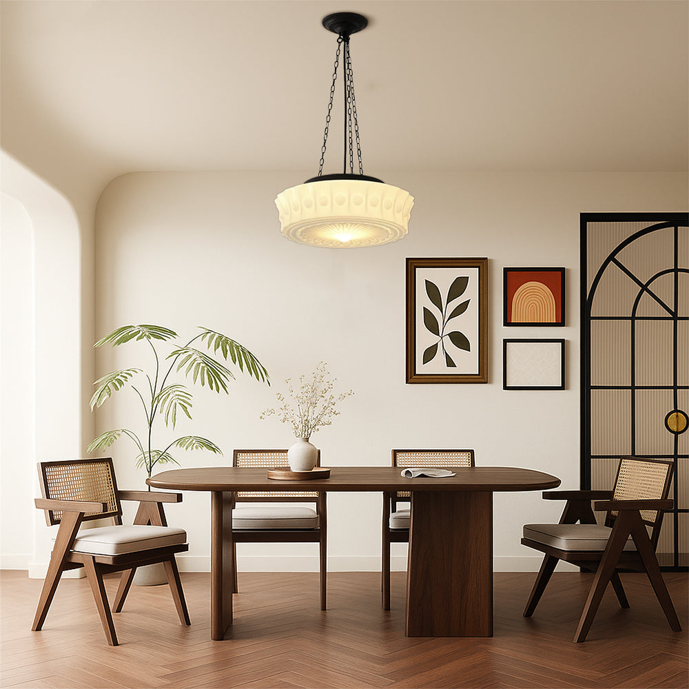 Veylora | lampa wisząca z dekoracyjnym szkłem