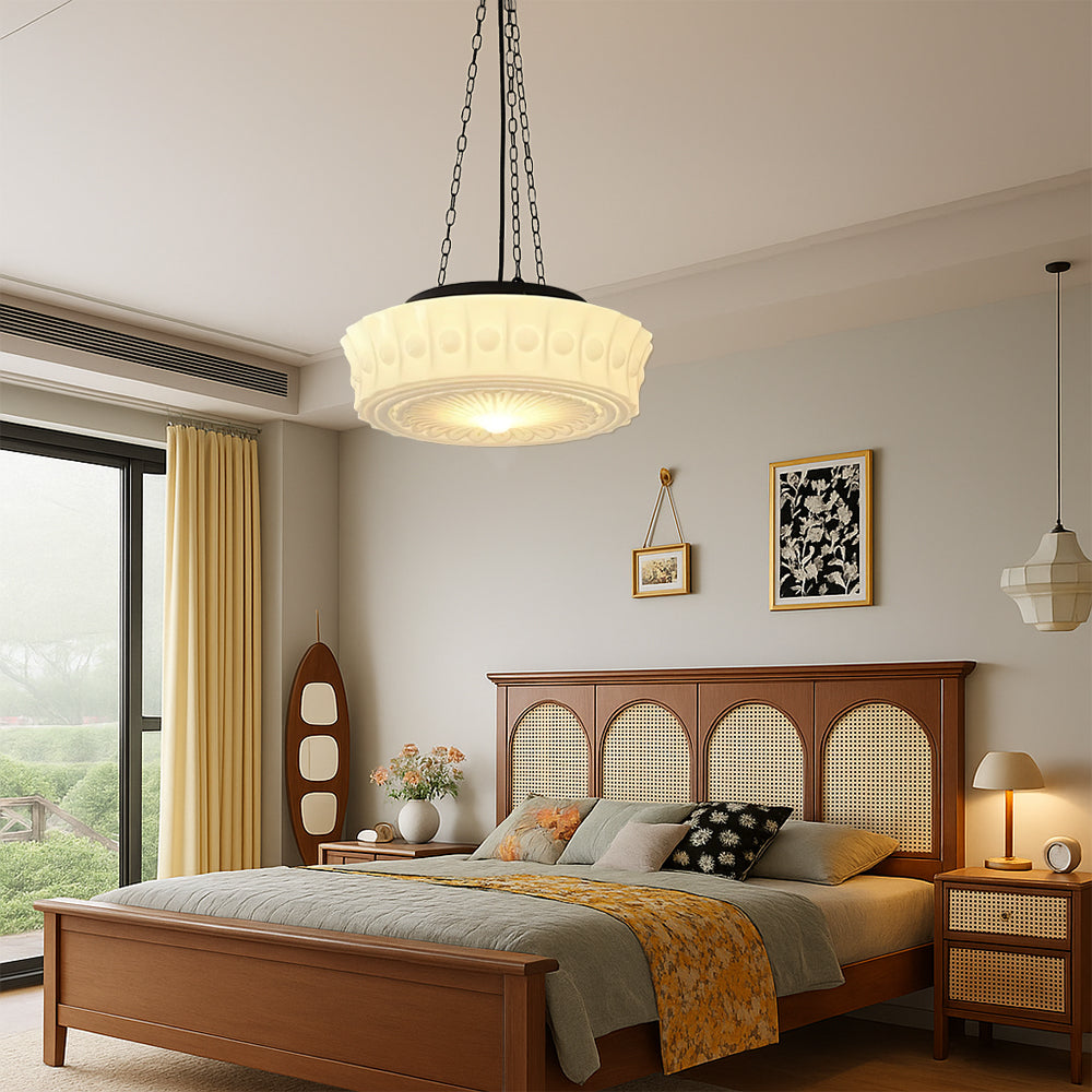 Veylora | lampa wisząca z dekoracyjnym szkłem