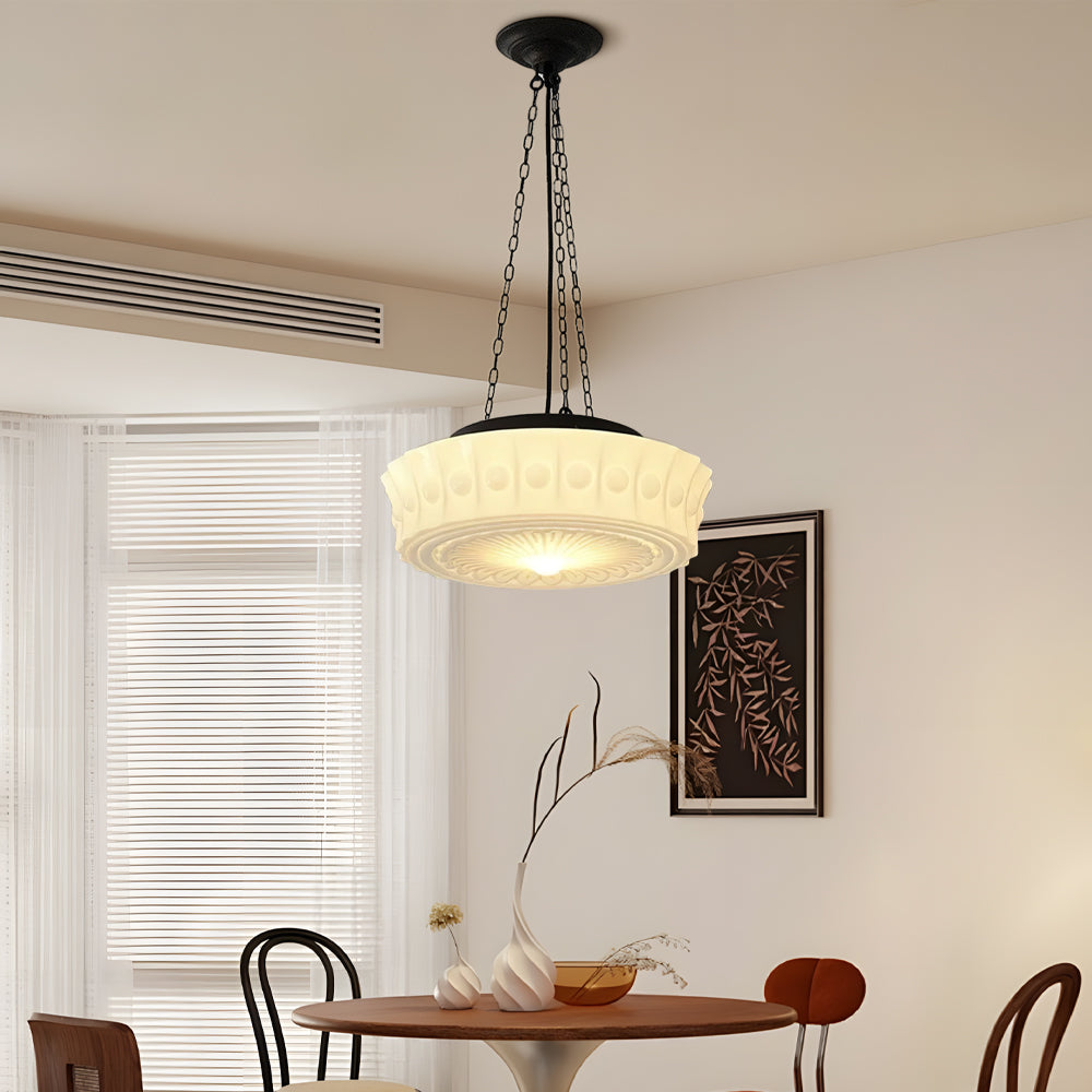 Veylora | lampa wisząca z dekoracyjnym szkłem