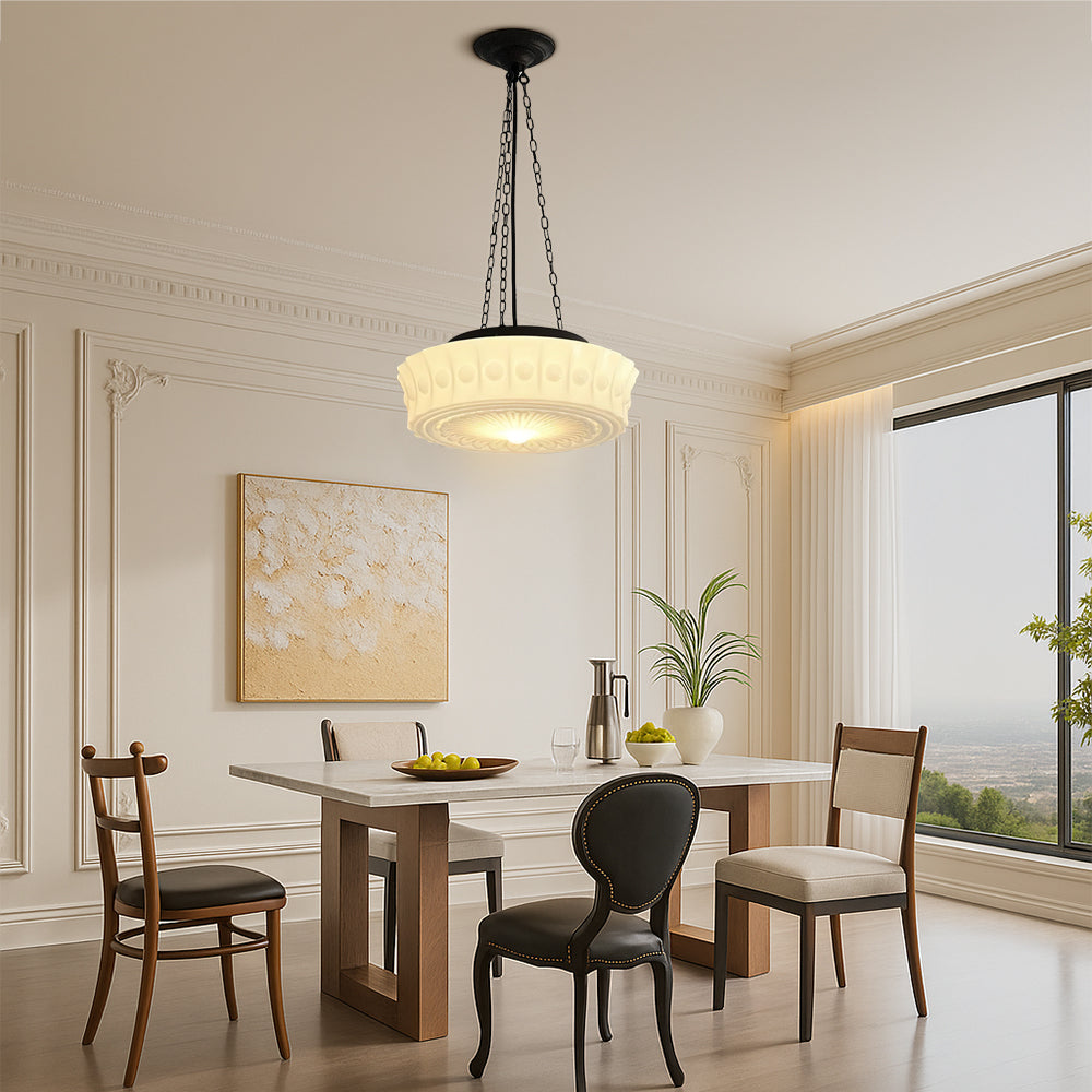 Veylora | lampa wisząca z dekoracyjnym szkłem