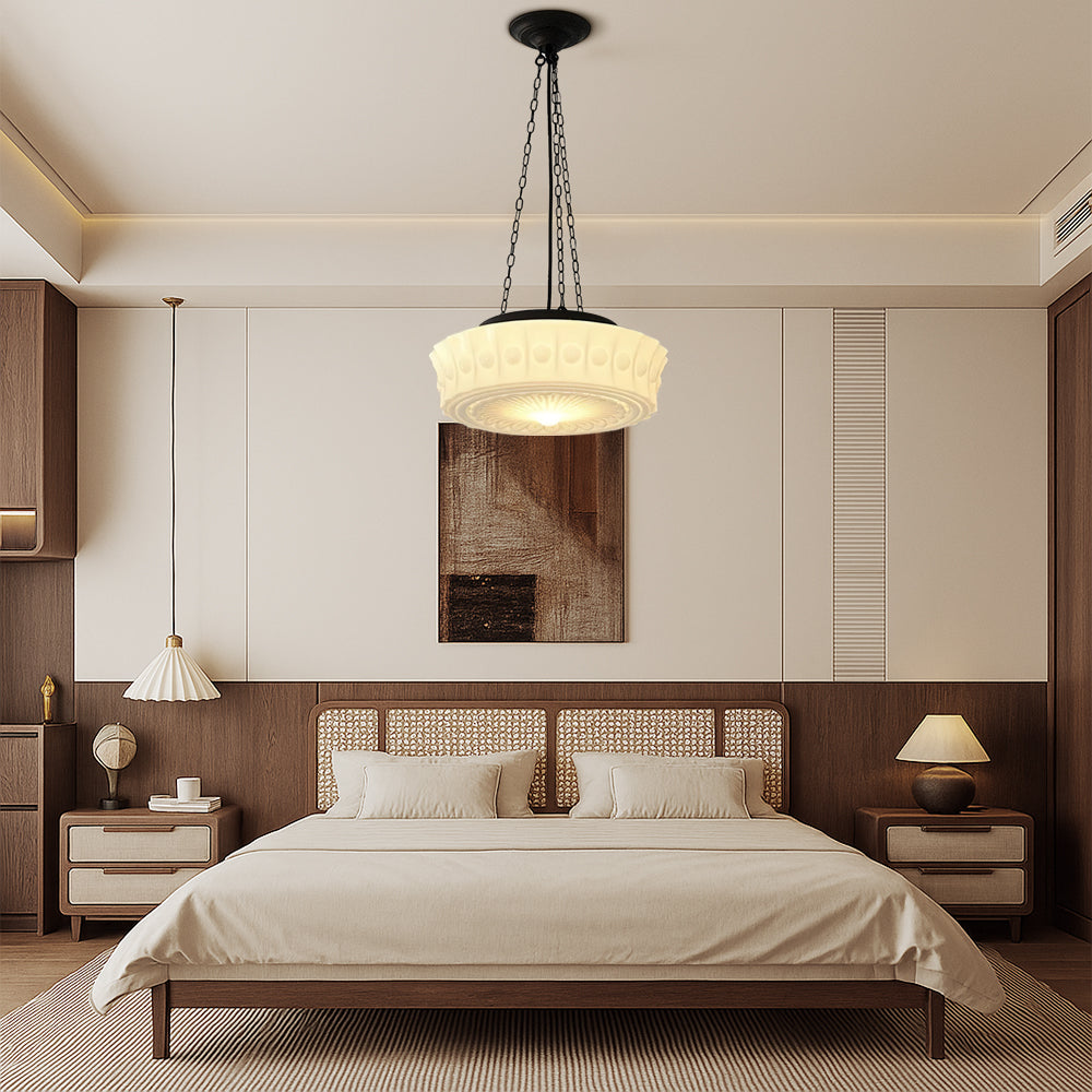 Veylora | lampa wisząca z dekoracyjnym szkłem