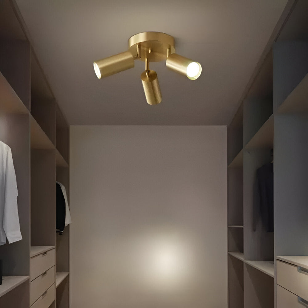 Zenora | Mosiężna lampa sufitowa LED o nowoczesnym designie