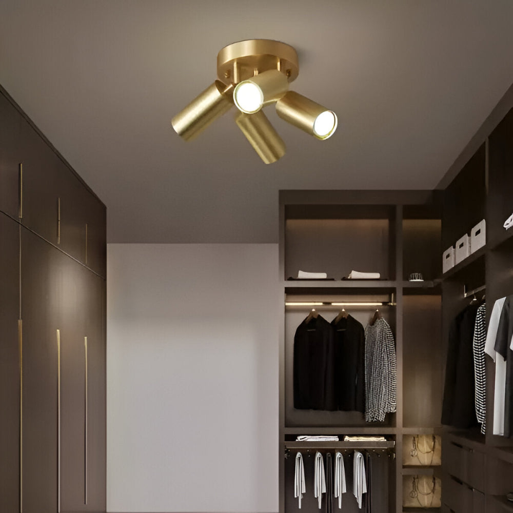 Zenora | Mosiężna lampa sufitowa LED o nowoczesnym designie