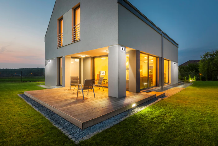 Oryntar | Solarna lampa ścienna zewnętrzna LED