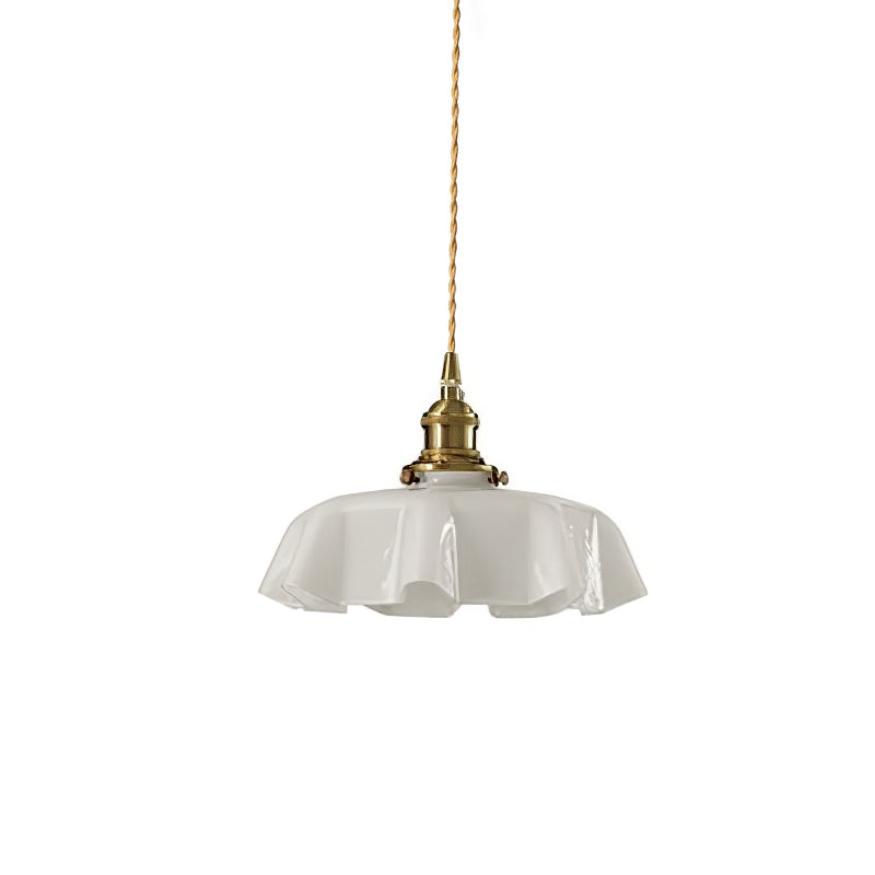 Valdina | Klosz do lampy wiszącej z falistym brzegiem
