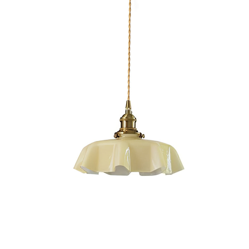Valdina | Klosz do lampy wiszącej z falistym brzegiem