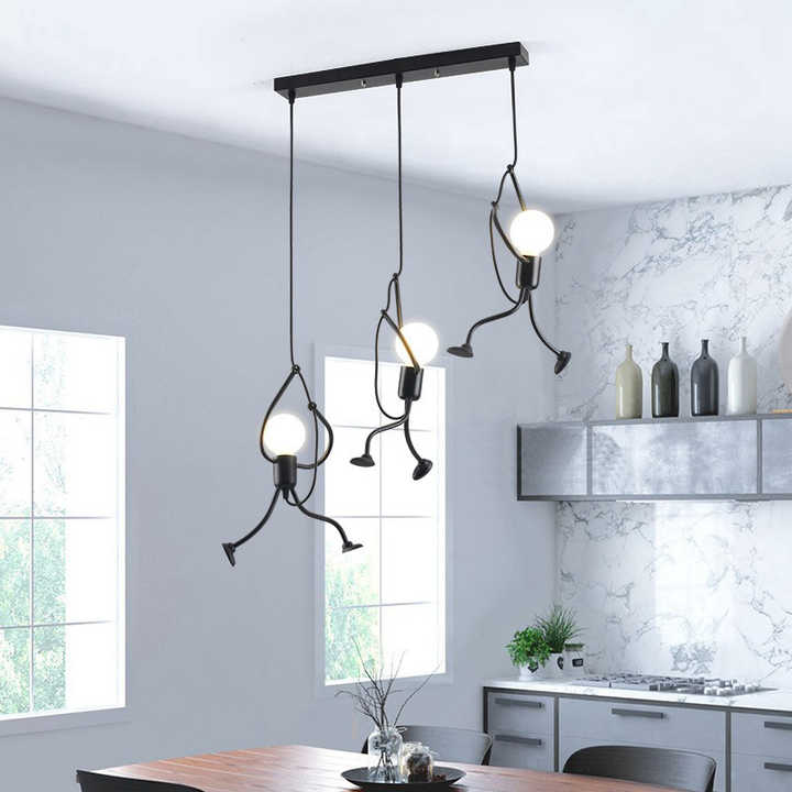 Playmo | Kreatywna lampa wisząca z figurkami wspinaczy