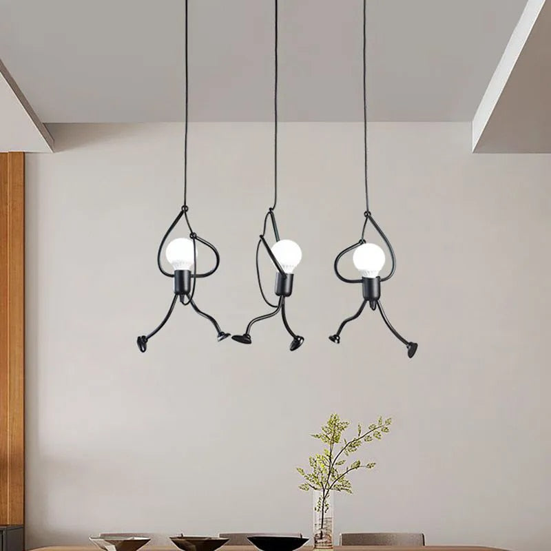 Playmo | Kreatywna lampa wisząca z figurkami wspinaczy