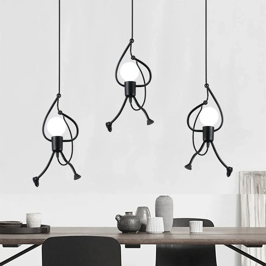 Playmo | Kreatywna lampa wisząca z figurkami wspinaczy