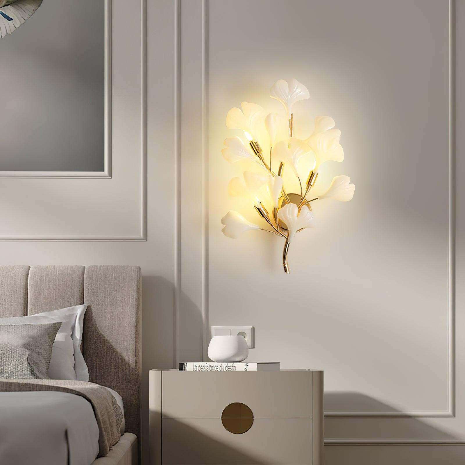 Flora | Ceramiczna lampa ścienna z motywem kwiatowym
