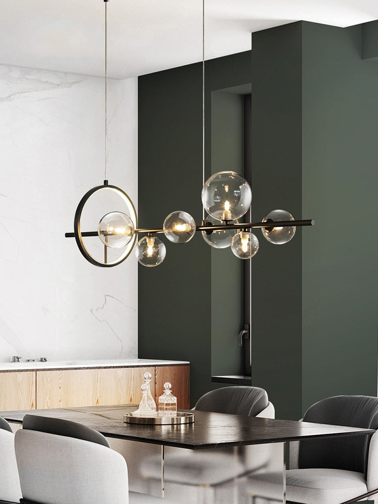 Orbello | Lampa wisząca ze szklanymi kulami