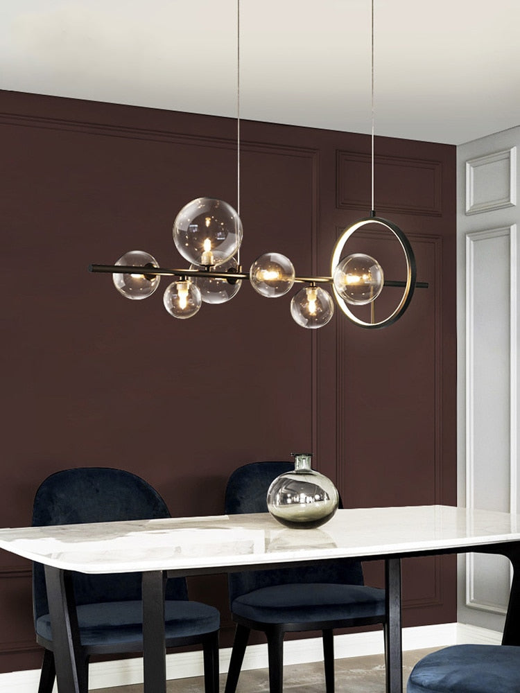 Orbello | Lampa wisząca ze szklanymi kulami