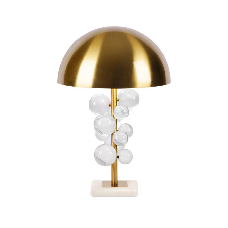 Vera | Lampa stołowa ze szkła marmurowego w stylu retro