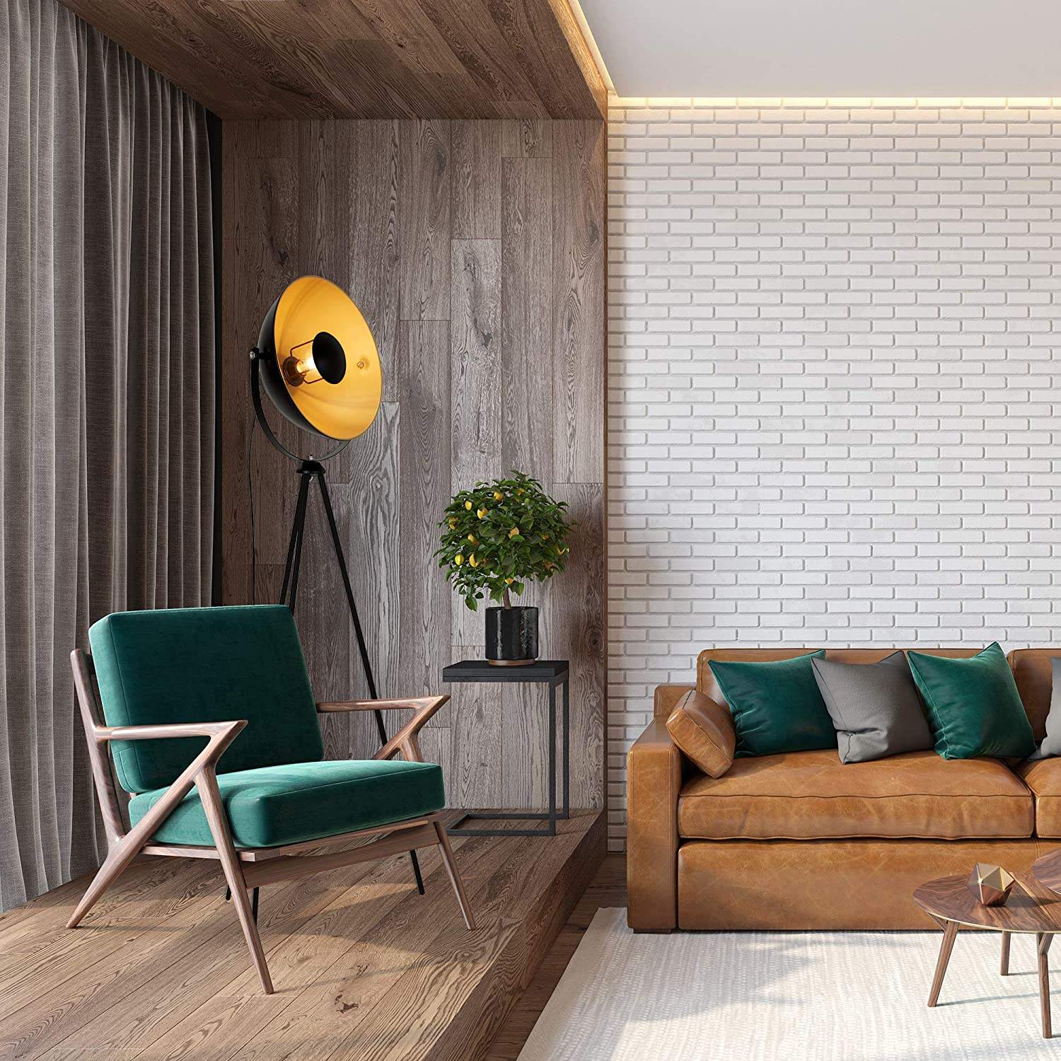 Aureon | Lampa podłogowa retro na trójnogu