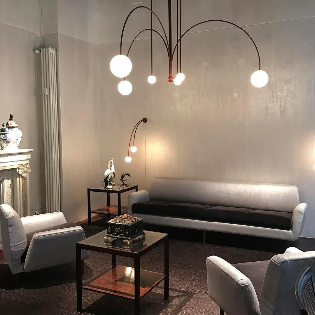Arlina – designerska lampa sufitowa z szklanymi kulkami