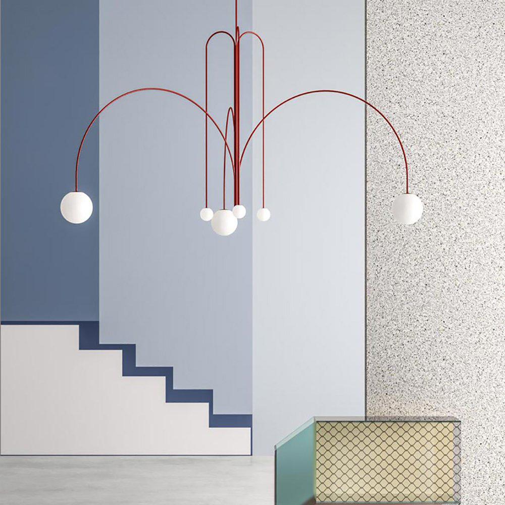 Arlina – designerska lampa sufitowa z szklanymi kulkami