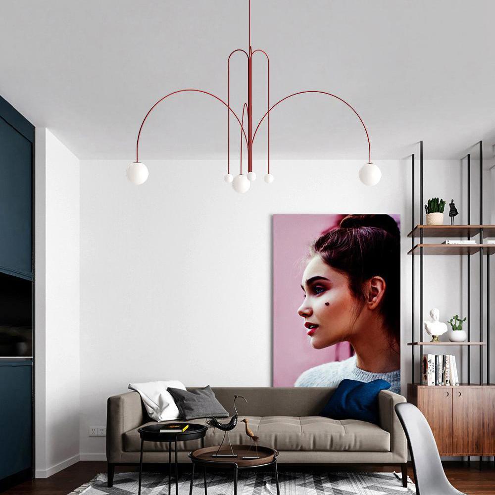Arlina – designerska lampa sufitowa z szklanymi kulkami