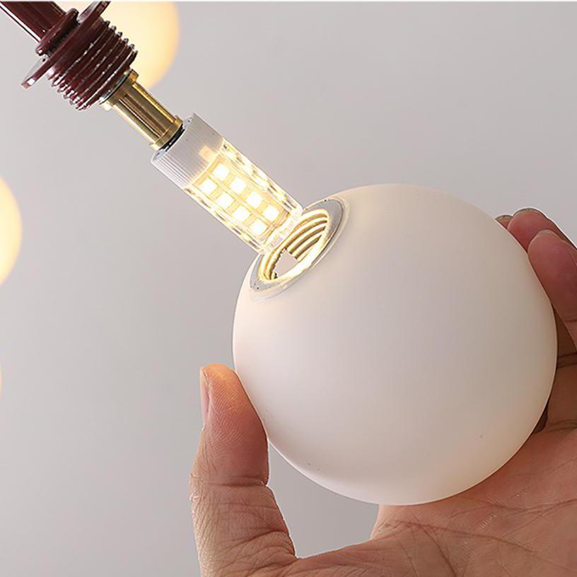 Arlina – designerska lampa sufitowa z szklanymi kulkami