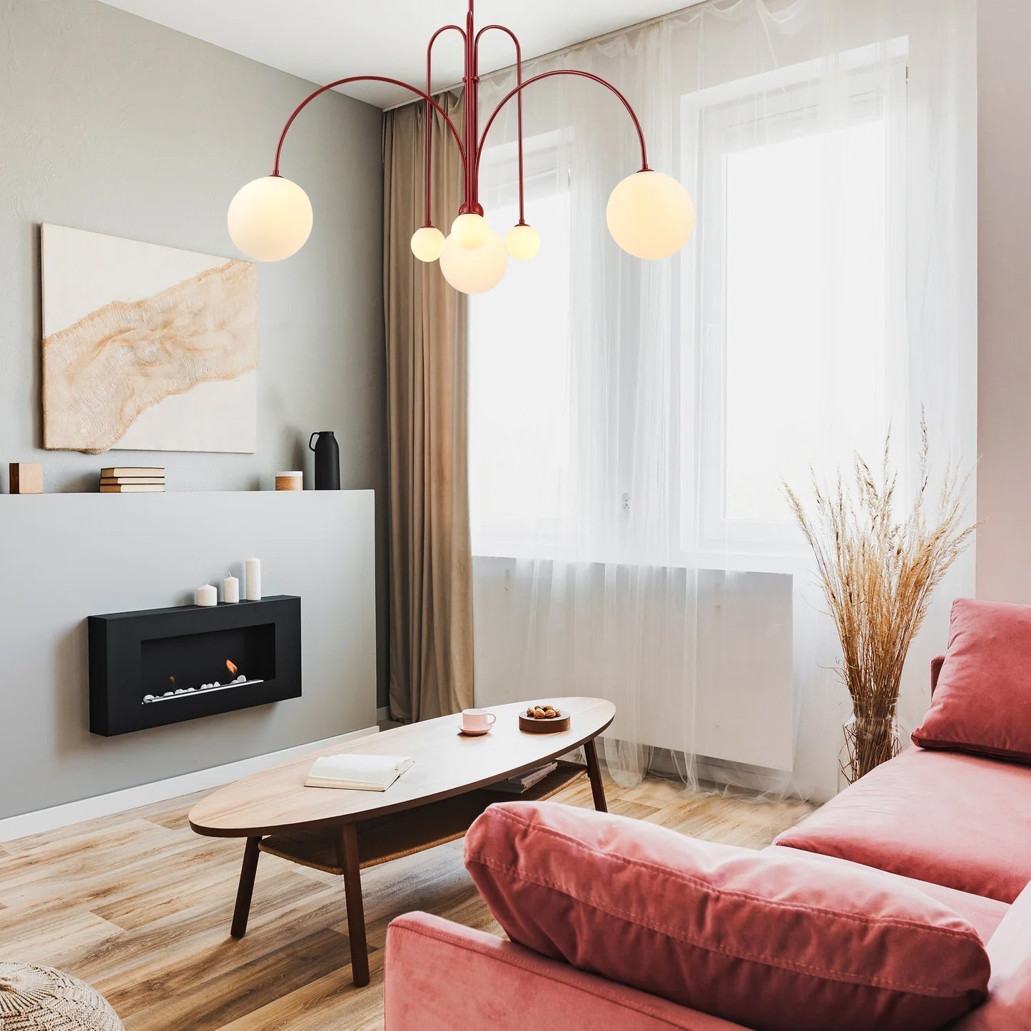 Arlina – designerska lampa sufitowa z szklanymi kulkami