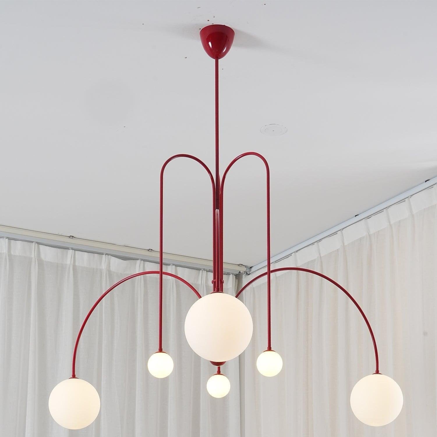 Arlina – designerska lampa sufitowa z szklanymi kulkami