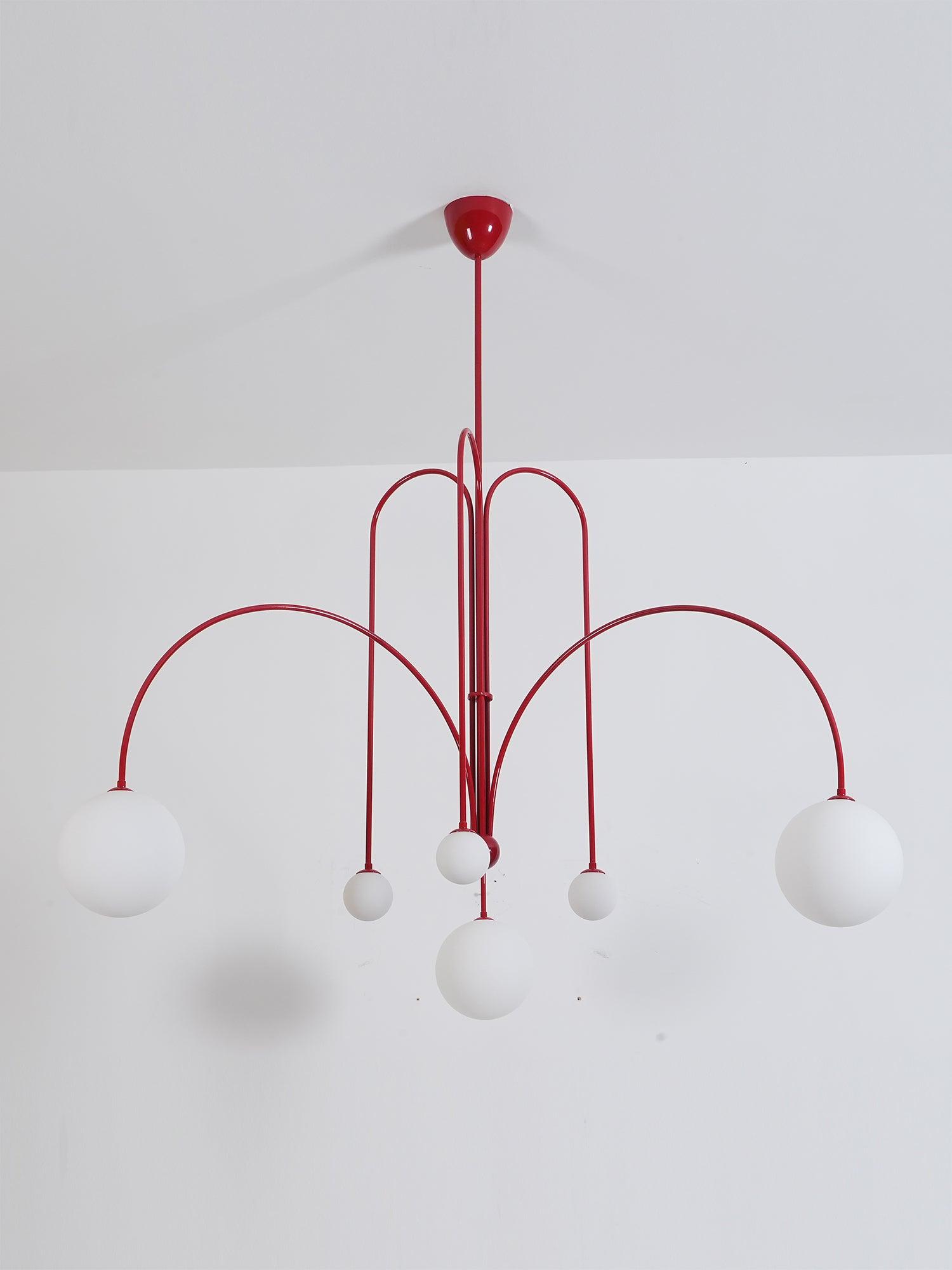 Arlina – designerska lampa sufitowa z szklanymi kulkami