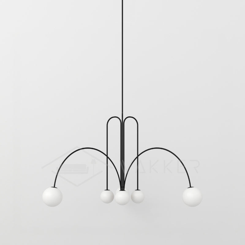 Arlina – designerska lampa sufitowa z szklanymi kulkami