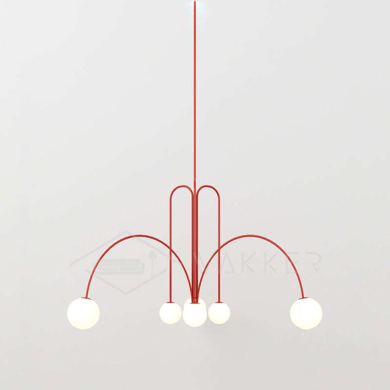 Arlina – designerska lampa sufitowa z szklanymi kulkami