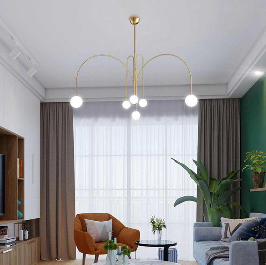 Arlina – designerska lampa sufitowa z szklanymi kulkami