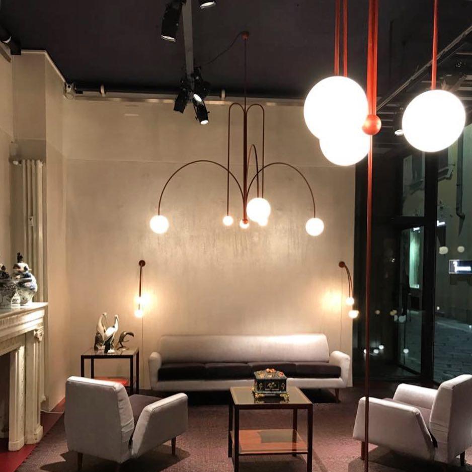 Arlina – designerska lampa sufitowa z szklanymi kulkami