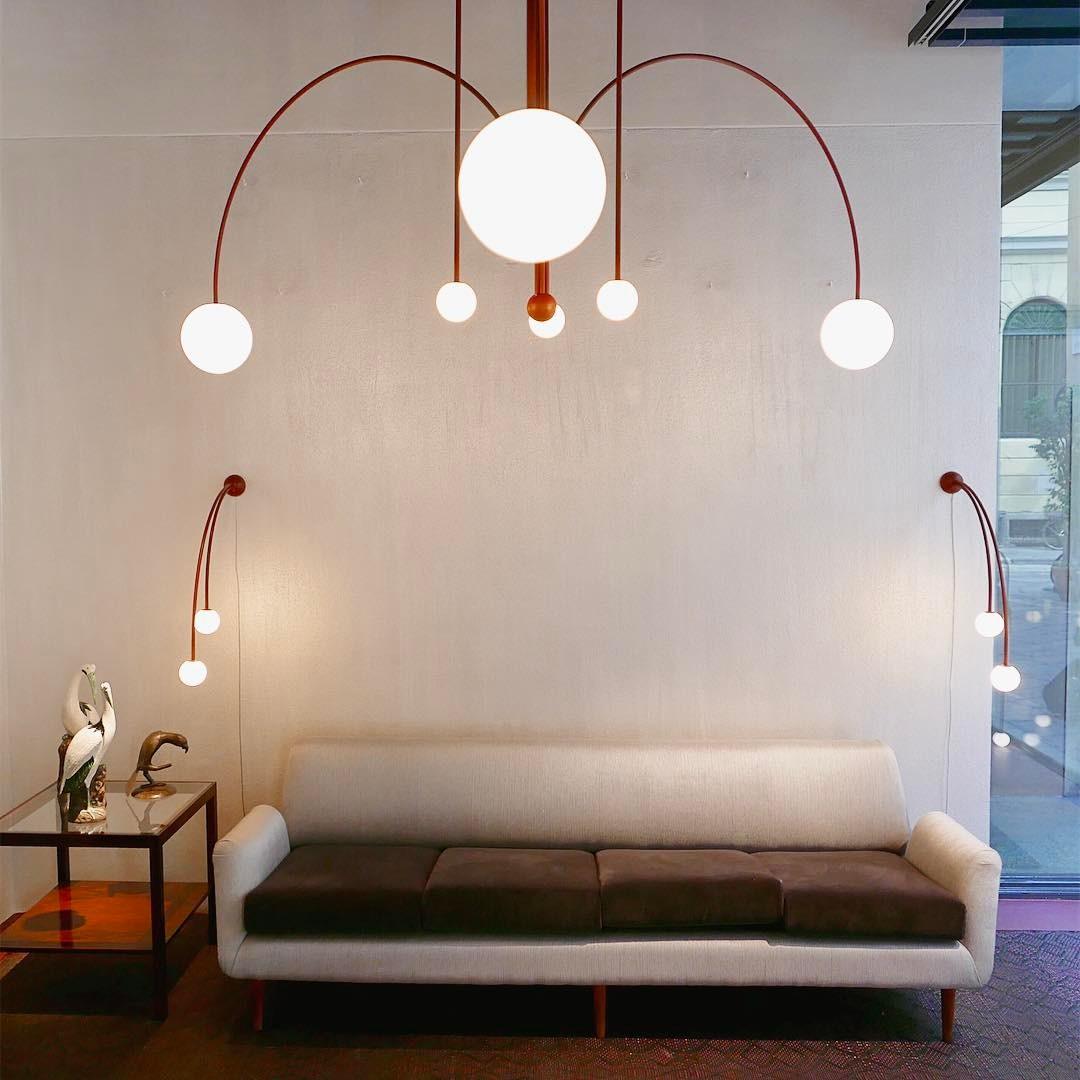 Arlina – designerska lampa sufitowa z szklanymi kulkami