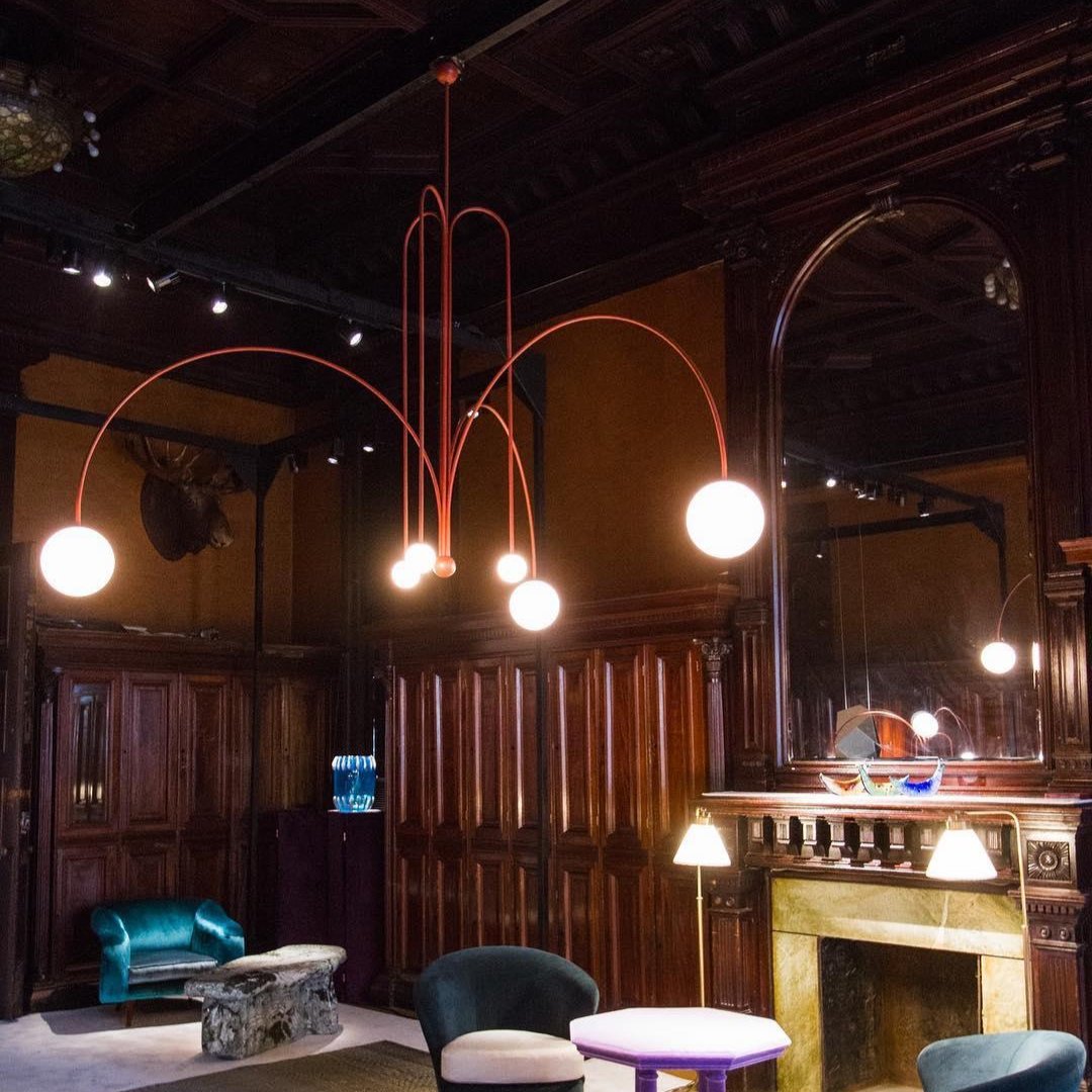 Arlina – designerska lampa sufitowa z szklanymi kulkami