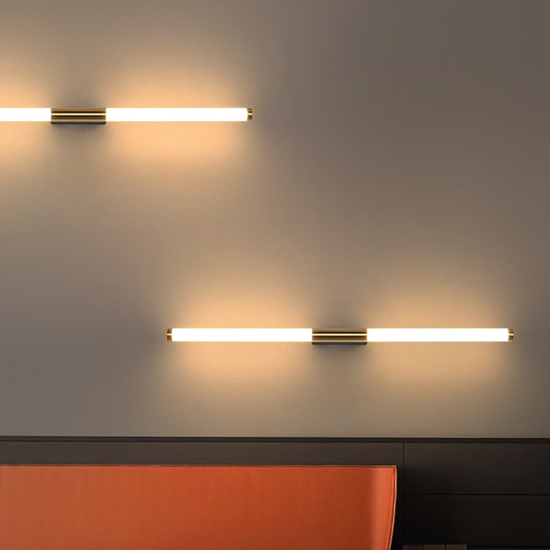 Aurora | Nowoczesna lampa ścienna LED w kształcie pręta do sypialni