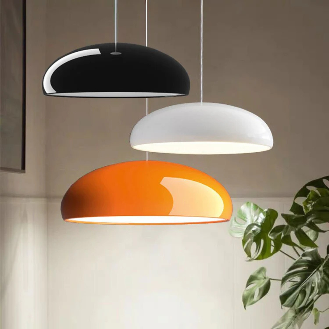 Domena | Lampa wisząca w stylu retro w kształcie półkuli