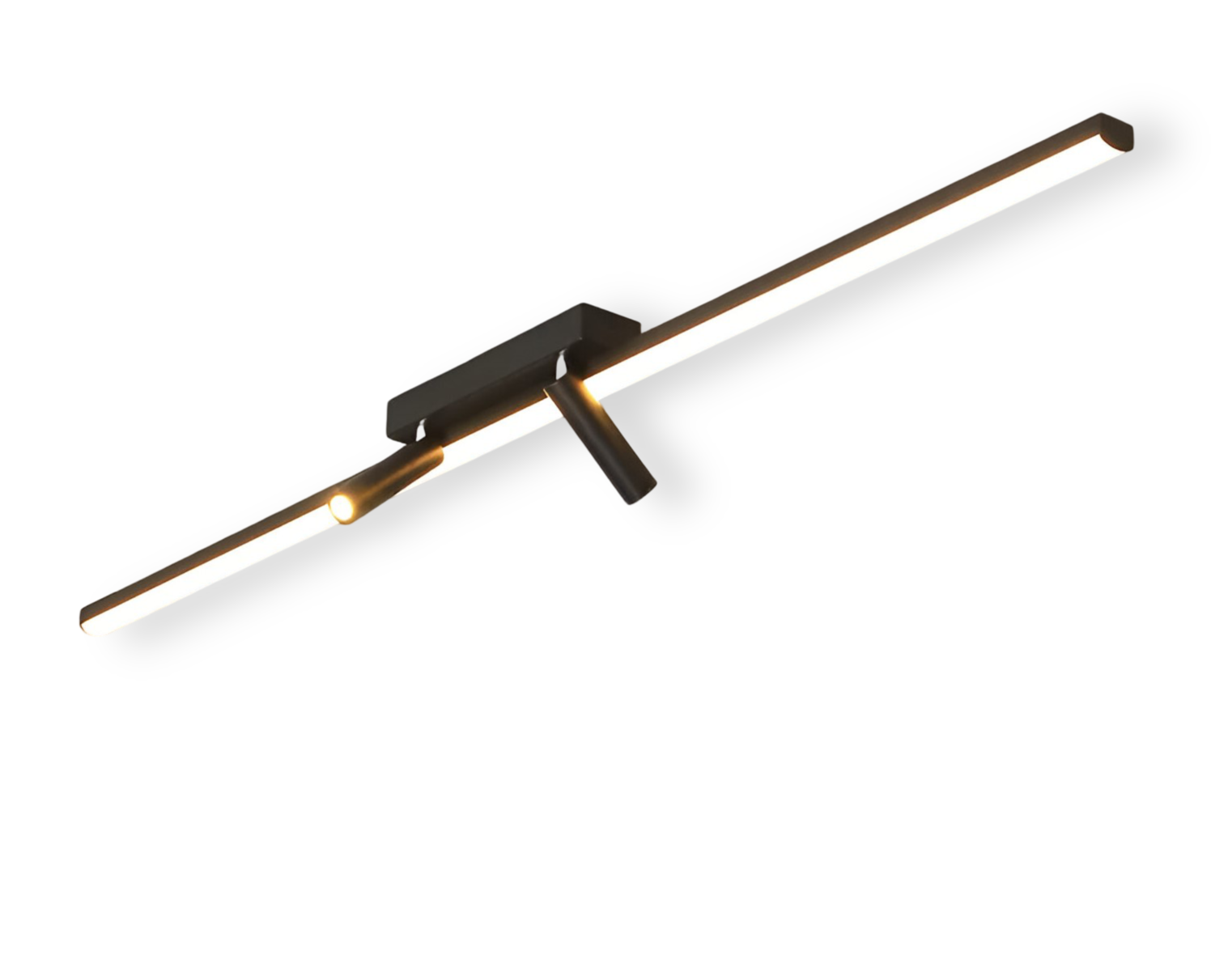 Lunora | Obrotowa lampa sufitowa LED w kolorze czarnym