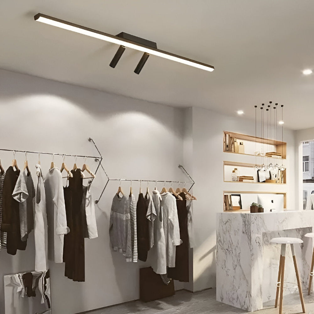 Lunora | Obrotowa lampa sufitowa LED w kolorze czarnym