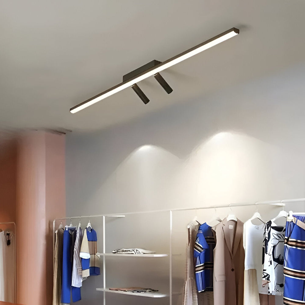 Lunora | Obrotowa lampa sufitowa LED w kolorze czarnym
