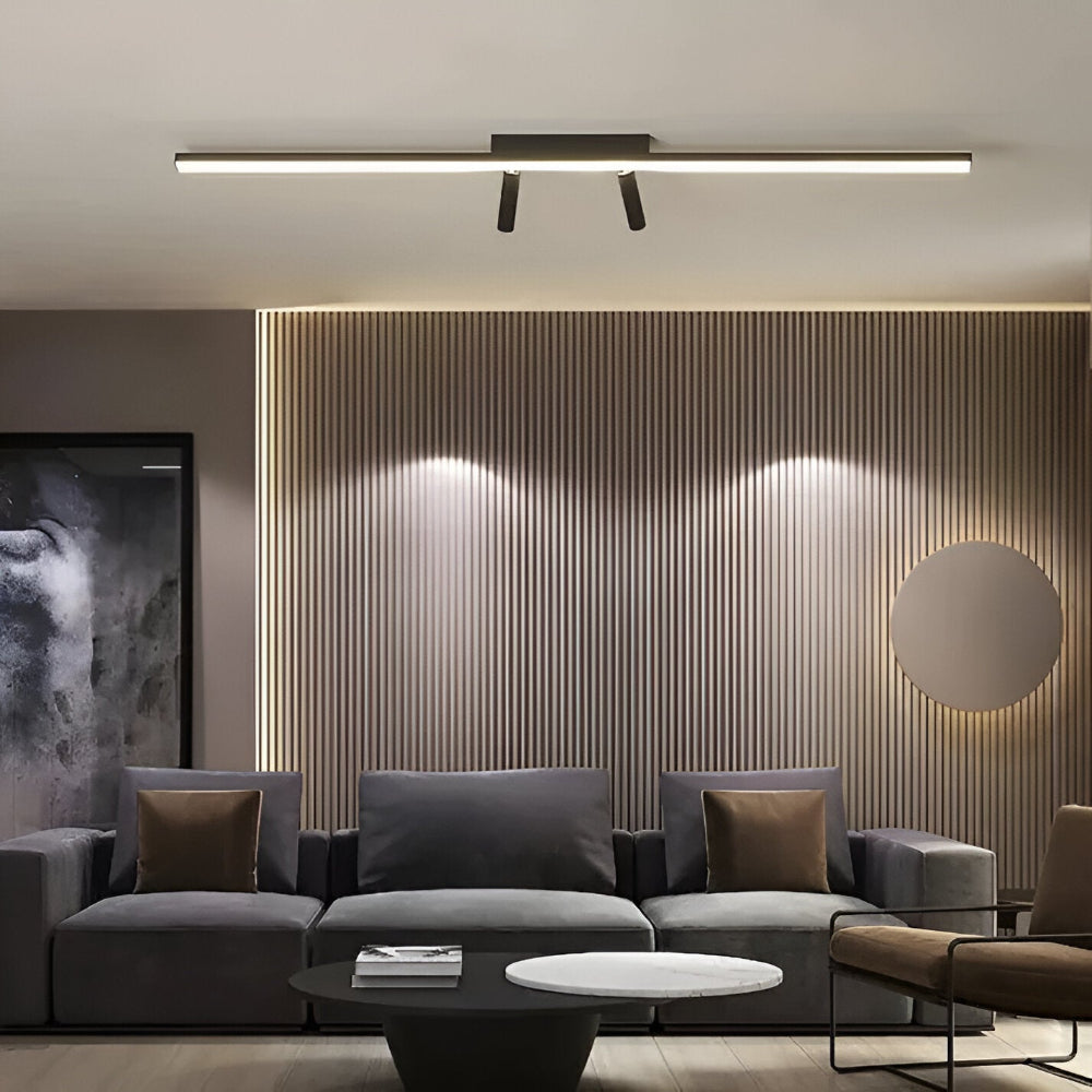 Lunora | Obrotowa lampa sufitowa LED w kolorze czarnym